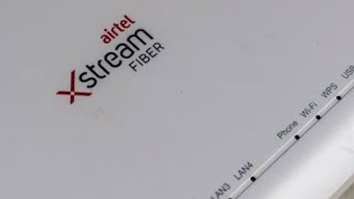 Airtel xstream fiber 2024 airtelfiber landline india internet fibernet xtreamefiber viral [upl. by Ekez]