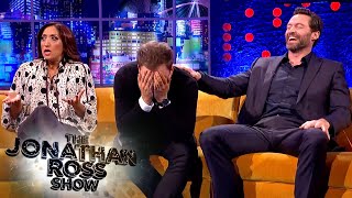 Hugh Jackman amp Taron Egerton Cant Handle Shazia Mirzas Brazilian Chat  The Jonathan Ross Show [upl. by Aruat480]