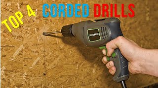 Top 4 Best Corded Drills Reviews  The 4 Best Corded Drills in Buying Guide  20222023 [upl. by Cammy]