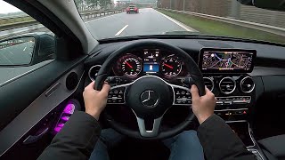 2021 MercedesBenz C 220 T d Avantgarde  POV test drive [upl. by Menis]