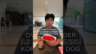 over or under 35 bites korean hot dog shortsfeed [upl. by Sturges]