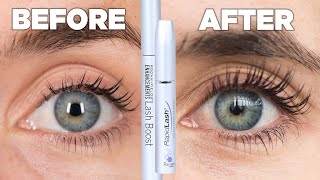 Women Try Eyelash Growth Serum For A Month [upl. by Hinch]