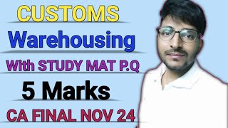 Warehousing CACMA FINAL IDT NOV 24 Complete Chapter with Practical Questions  Warehousing Revision [upl. by Meletius20]