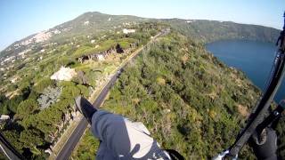 Parapendio Lago di Castel Gandolfo  Castelli Romani [upl. by Leba]