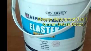 Mengecat Dinding dan Plafon Rumah Yang Bocor  Cat Pelapis Anti Bocor Elastex Waterproof 3 in 1 [upl. by Madelina]