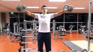 Vuelos Laterales con Mancuerna Dumbbell Lateral Raises [upl. by Imogene]