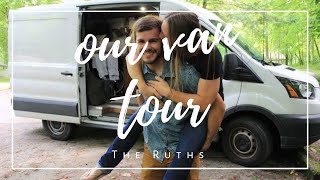 Ford Transit DIY Conversion Van Tour [upl. by Noirb226]