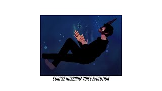 Corpse Husband Voice Evolution Comparison 20152020 gerd [upl. by Hallett]