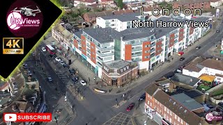 Stunning north harrow view  Drone Aerial Relaxation 4K UHD Film by UK Views  England 🇬🇧 [upl. by Leach890]