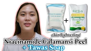 NIACINAMIDE TAWAS SOAP  CALAMANSI PEEL TAWAS SOAP  BODY DEODORANT  SKIN LIGHTENING [upl. by Eadas]