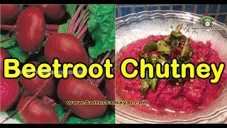 Beetroot Chutneyபீட்ரூட் சட்னி Sattur Parambariya Samayal [upl. by Garibull]