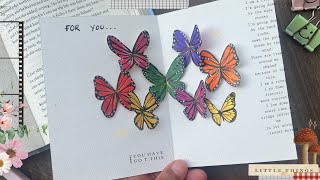 Cute Butterfly Pop Up Card 🦋  Paper Craft  Easy DIY [upl. by Atinev]