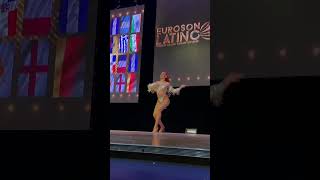 EUROSON LATINO 2023  1e puesto SALSA SOLO FEMININO PRO  Judy garzon 🏆 🎬 migueltossi [upl. by Adal]