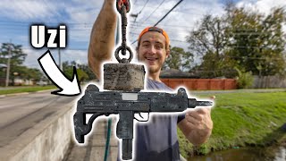 I Found A UZI Magnet Fishing [upl. by Bertrando777]