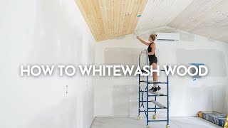 How to Whitewash Wood [upl. by Yedsnil]