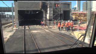 Perth City Link First train through Fremantle Line tunnel [upl. by Doralynne]