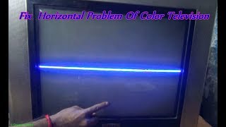 How To Repair Horizontal Lines Of Color Television Part 1  Bengali Tutorial [upl. by Mayhew929]