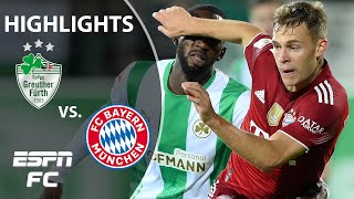 Bayern Munich beats Greuther Furth despite red card  Bundesliga Highlights  ESPN FC [upl. by Akinehs]