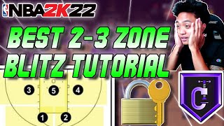 HOW TO RUN THE BEST 23 ZONE BLITZ DEFENSE IN NBA 2K22 Ultimate Tutorial PlayNow Tips and Tricks [upl. by Pepin]