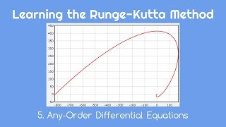 Learning the RungeKutta Method 5 AnyOrder Differential Equations [upl. by Nylzzaj]