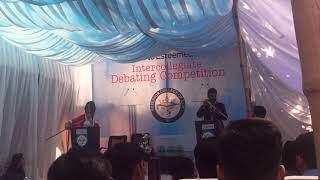 Winner Intercollegiate Debate Competition 2020  Artificial Intelligence  Bilingual Declamation [upl. by Banerjee]