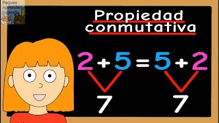 Propiedad conmutativa y asociativa de la suma y la multiplicación con ejemplos PequesAprendenJugando [upl. by Tenn]