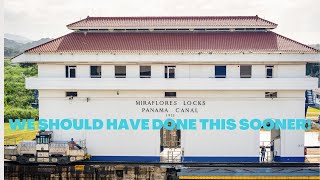 We Should Have Done This Sooner The Amazing Panama Canal At The Mira Flores Locks [upl. by Neils352]