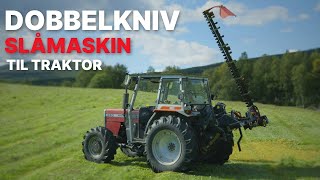 Dobbelknivslåmaskin til traktor  SECO DUPLEX fra BBUmwelttechnik [upl. by Vedette]