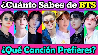 ¿Cuánto SABES de BTS 2 🎼🧠🎧TEST DE BTS  KPOP GAME  DESAFIO KPOP  QUIZ KPOP  QuizTestTrivia [upl. by Akfir]