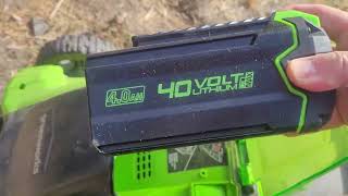 Greenworks 40v 16quot cordless lawn mower [upl. by Hussar899]