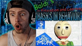 Vapor Reacts 671  BALDIS BASICS SONG quotBasics in Behavior Bluequot by The Living Tombstone REACTION [upl. by Colwen289]