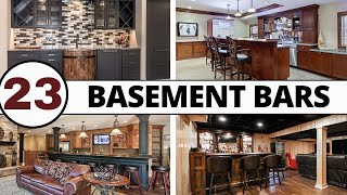 23 BEAUTIFUL Basement Bar Design Ideas [upl. by Aluap]