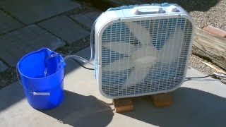 Homemade Evaporative Air Cooler  Simple quotBox Fanquot Conversion  EASY Instructions [upl. by Darce]