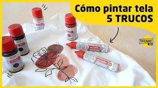 Cómo pintar tela 🖌️ 5 TRUCOS  totenartcom [upl. by Nabe]