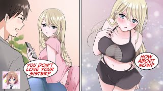 RomCom My coldlooking stepsister saw me watching a siblingromance rom com and then… Manga Dub [upl. by Phelia]