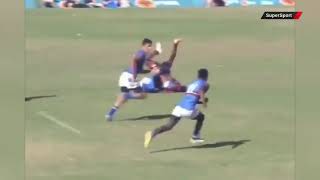 MUST WATCH SA schoolboy beast goes viral for the most extraordinary tackle youll see [upl. by Annert]