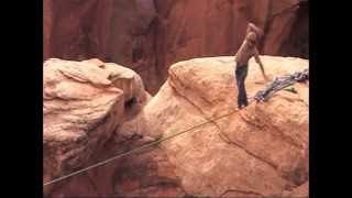 Slacklining  Moab [upl. by Elahcim]