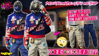 GTA 5 HOW TO GET WHITE JOGGERS RACING LOGOS MODDED OUTFITS 167 DIRECTOR MODE GLITCH GTA Online [upl. by Ahtivak]