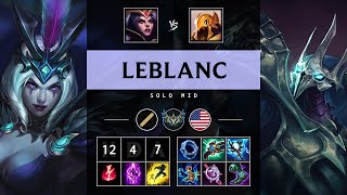 LeBlanc Mid vs Azir Dominating  NA Challenger Patch 1416 [upl. by Iak]