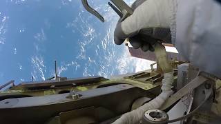 Action Cam Footage From October 2017 Spacewalk [upl. by Dabbs]