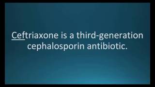 How to pronounce ceftriaxone Rocephin Memorizing Pharmacology Flashcard [upl. by Nahpets]