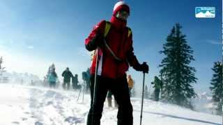 Winterwandern Schneeschuh Bayern Deutschland Schneeschuhwanderung Predigtstuhl Bad Reichenhall [upl. by Morie]