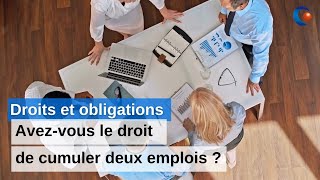 Avezvous le droit de cumuler deux emplois dans la fonction publique [upl. by Nauqit]