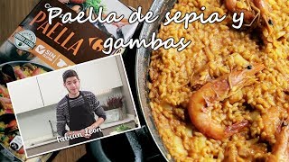 Recetas de Fabián León Paella con sepia y gambas [upl. by Akimad506]