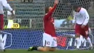 Roma Livorno 2004 gol fantastico annullato a Totti [upl. by Vivianne85]