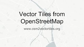 Vector Tiles from OpenStreetMap [upl. by Chloris21]