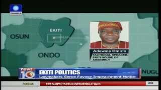 Ekiti State Omirin Talks About Impeachment Notice Served On Fayose [upl. by Ailatan]