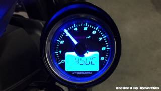 Yamaha XV950 R Bolt 2014 Tachometer Koso D55 HD 01R GP  BA551B22 [upl. by Aiekahs82]