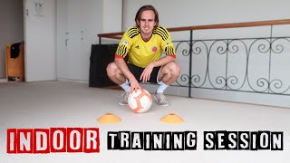 INDOOR FOOTBALL SESSION FOLLOW ALONG [upl. by Waterer]