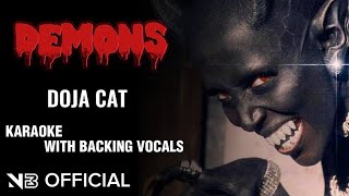 Doja Cat  DEMONS  KARAOKE LYRICS WITH BACKING VOCALS [upl. by Aklog]